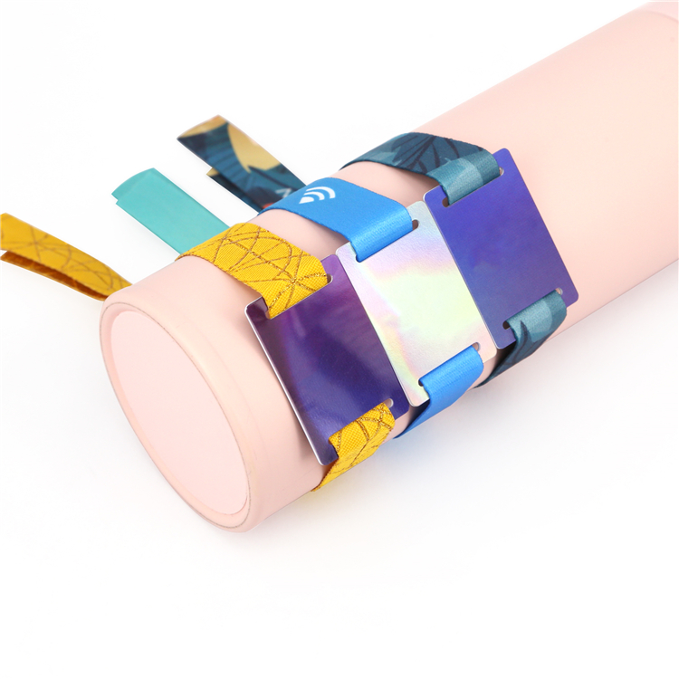 鑫业通 RFID 镭射卡编织腕带