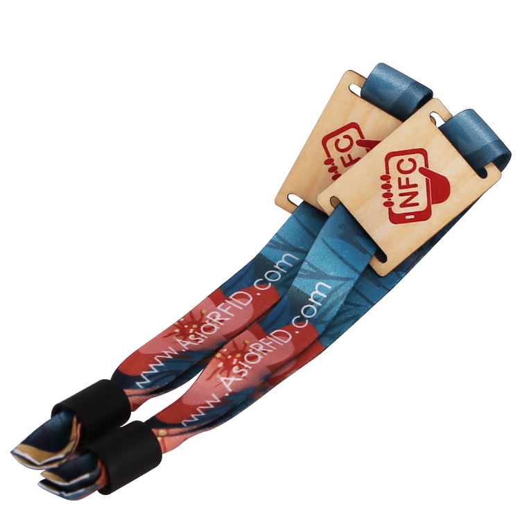 Ntag215 木制卡织唛腕带